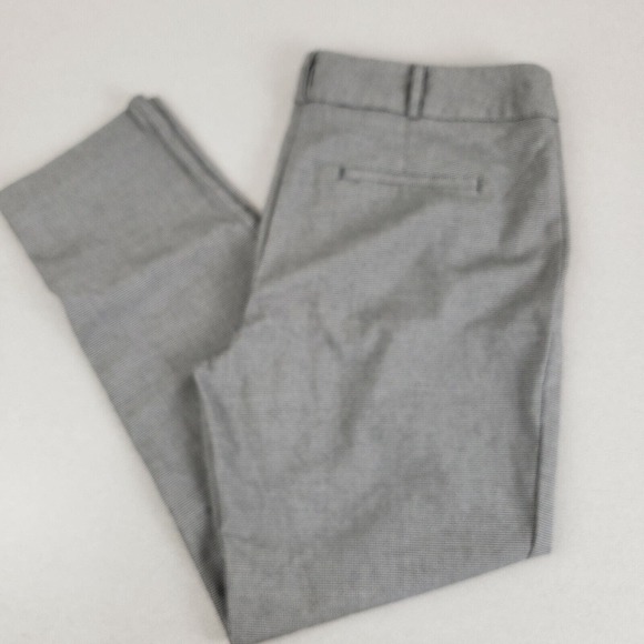 Liz Claiborne Womens Black White Mid Rise Flat Front Regular Fit Dress Pant Sz 6 - Picture 1 of 7